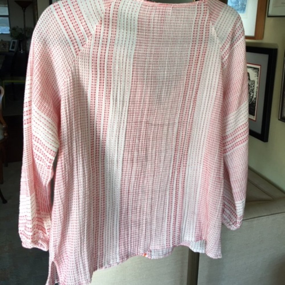 Lilla P size M red and white peasant shirt - Picture 2 of 3